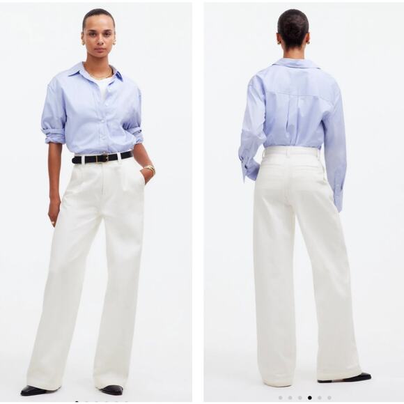 NWT Madewell The Harlow Wide Leg Jean Airy Denim Edition NO670 Size 33 - Picture 1 of 11